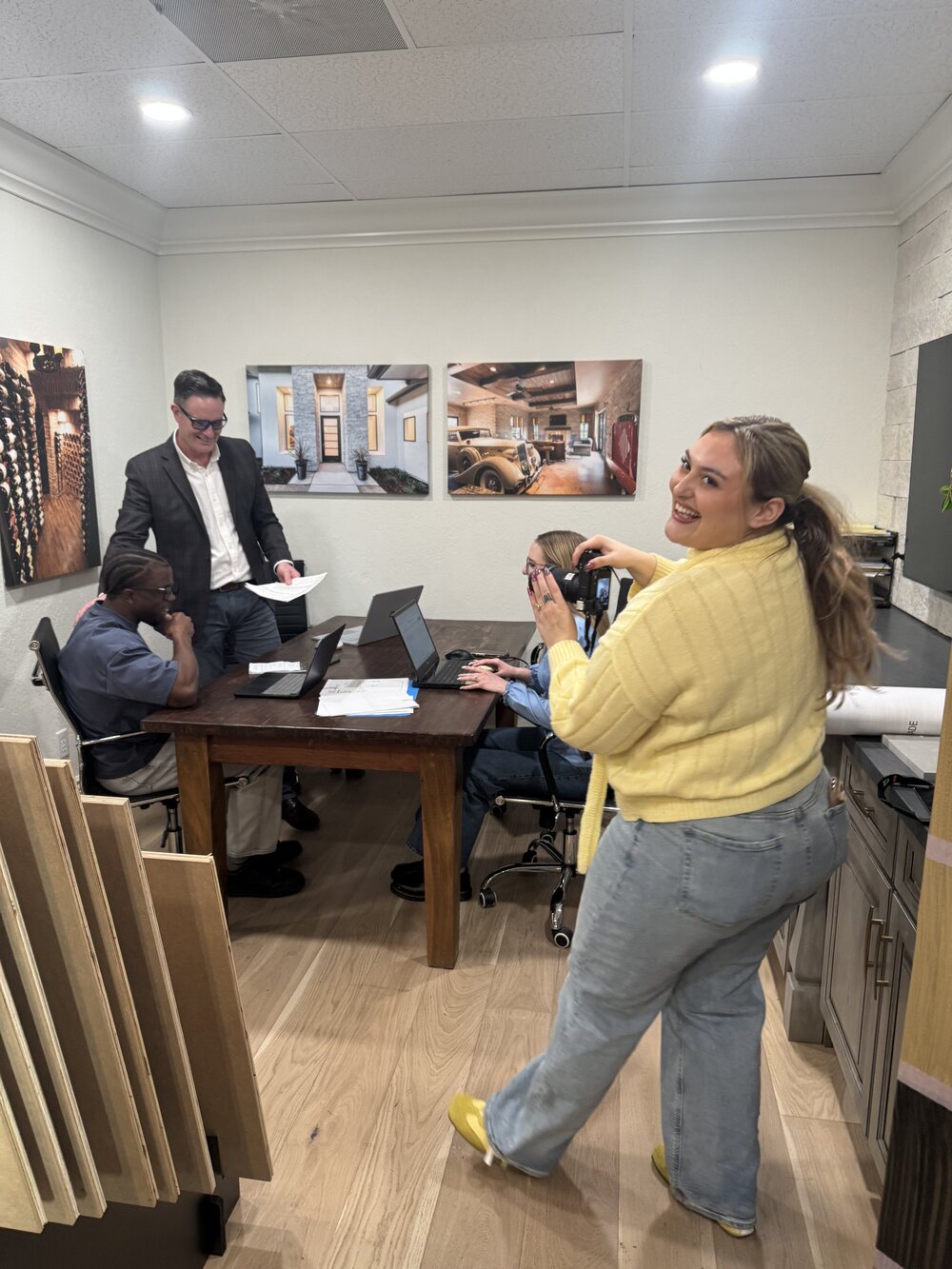 Behind the scenes shooting California Cabinets