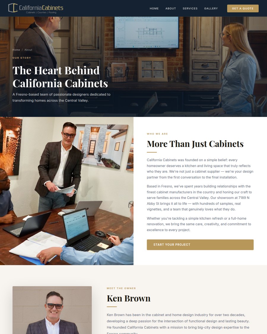 California Cabinets about page
